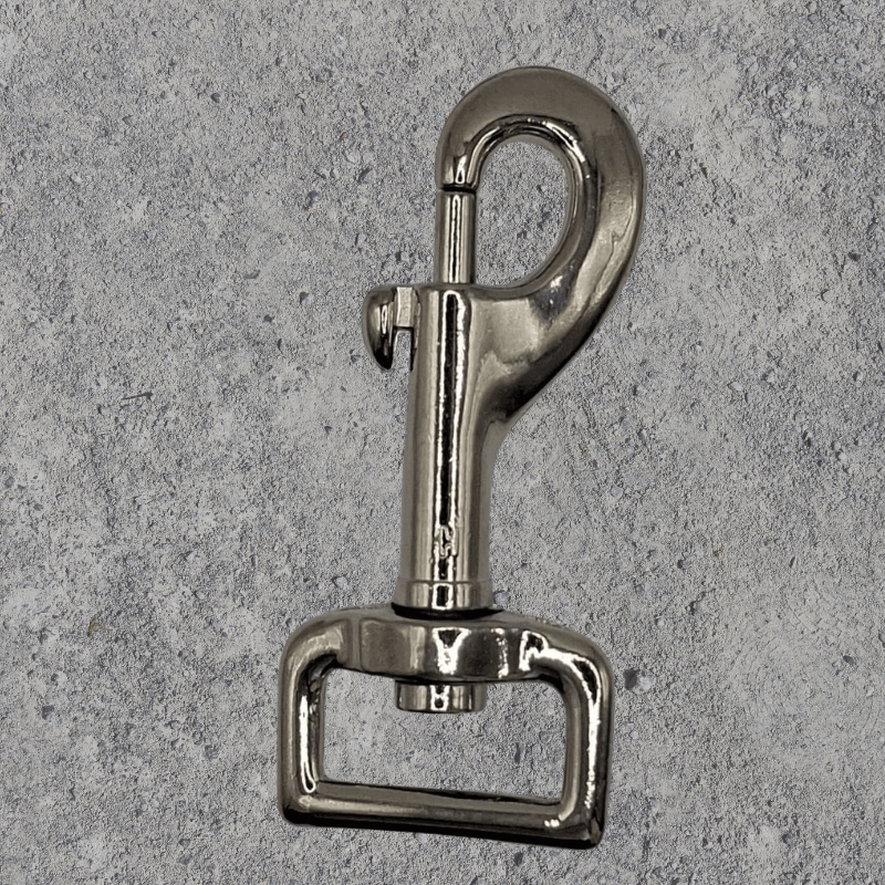 GK1 Gurtkarabiner (Metall, vernickelt) für Gurte / Riemen bis 25 mm - BenniBerto.de