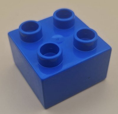 Original LEGO Duplo Spielbausteine 2x2 - dunkelblau / 4 Pin - SECOND HAND - BenniBerto.de