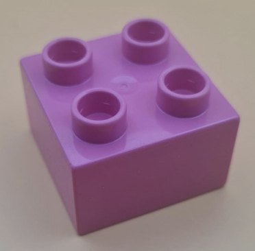 Original LEGO Duplo Spielbausteine 2x2 - pink / rosa / 4 Pin - SECOND HAND - BenniBerto.de