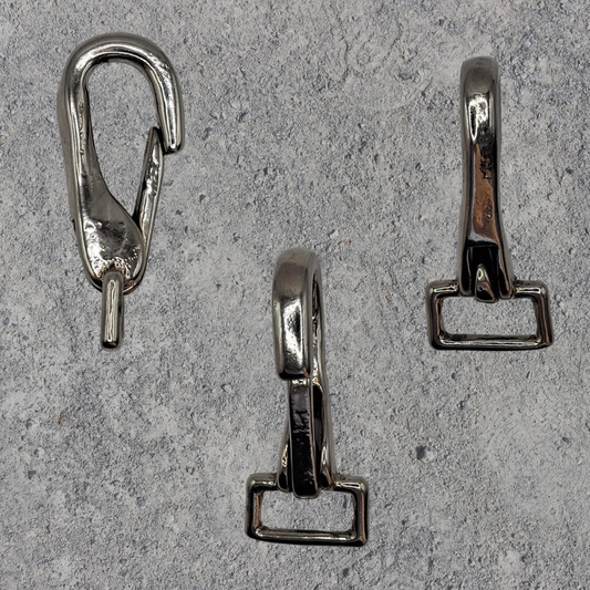 GK5 Gurtkarabiner (Metall, vernickelt) für Gurte / Riemen bis 20 mm