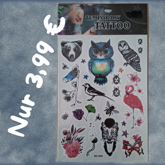Temporäre Tattoos nur 3,99 €