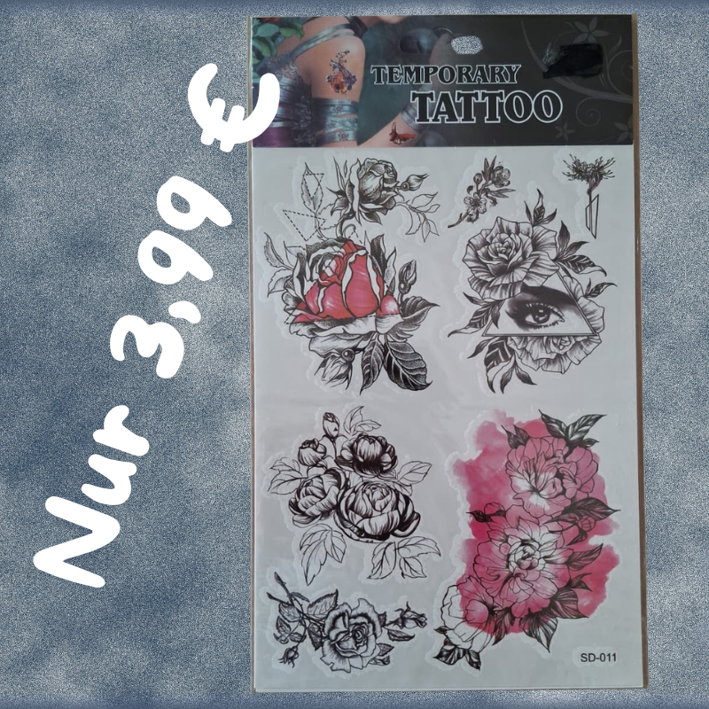 Temporäre Tattoos nur 3,99 €