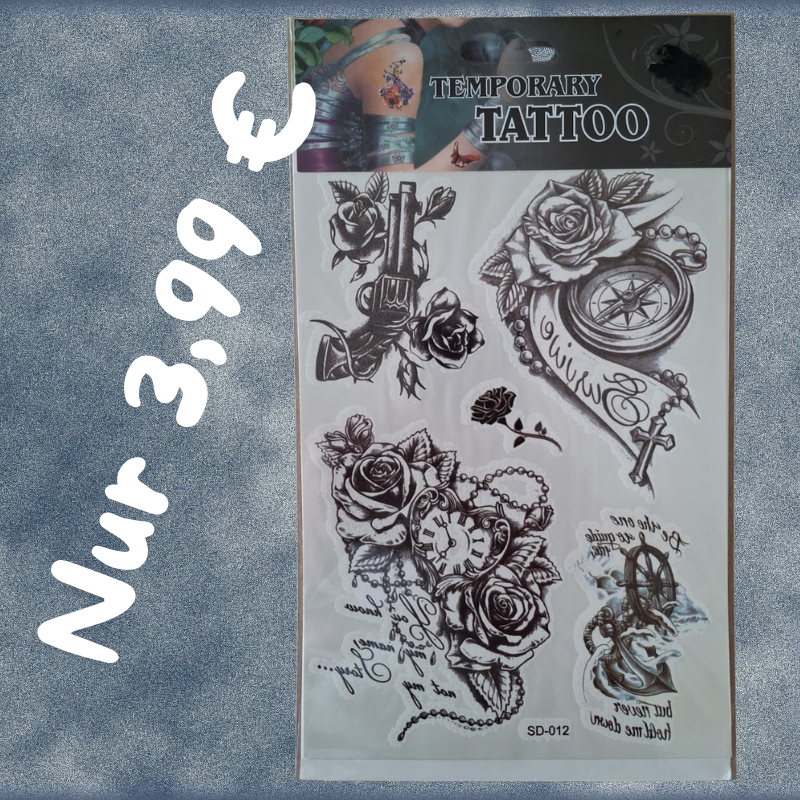 Temporäre Tattoos nur 3,99 €