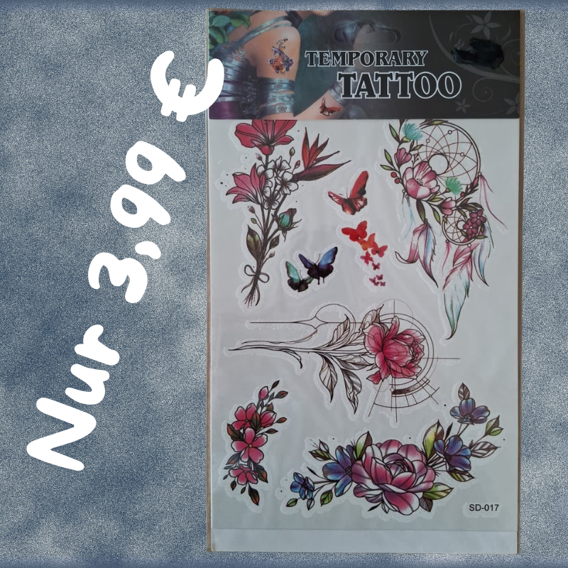 Temporäre Tattoos nur 3,99 €