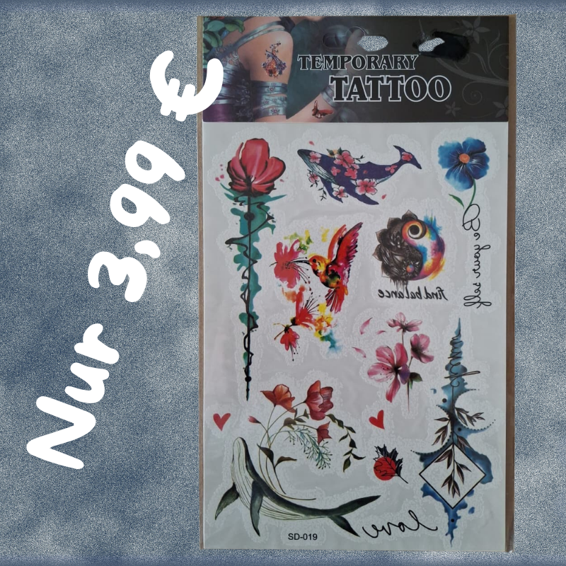 Temporäre Tattoos nur 3,99 €
