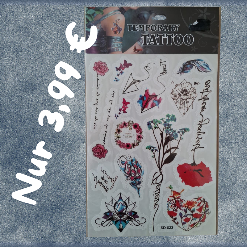 Temporäre Tattoos nur 3,99 €
