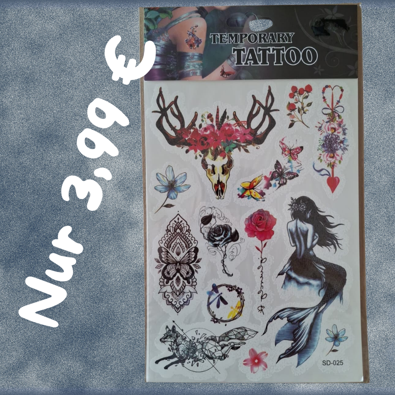 Temporäre Tattoos nur 3,99 €