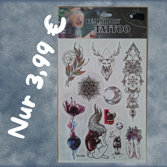 Temporäre Tattoos nur 3,99 €