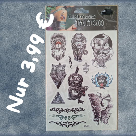 Temporäre Tattoos nur 3,99 €