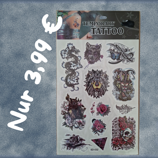 Temporäre Tattoos nur 3,99 €