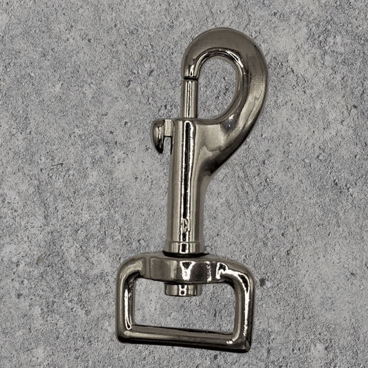 GK1 Gurtkarabiner (Metall, vernickelt) für Gurte / Riemen bis 25 mm - BenniBerto.de