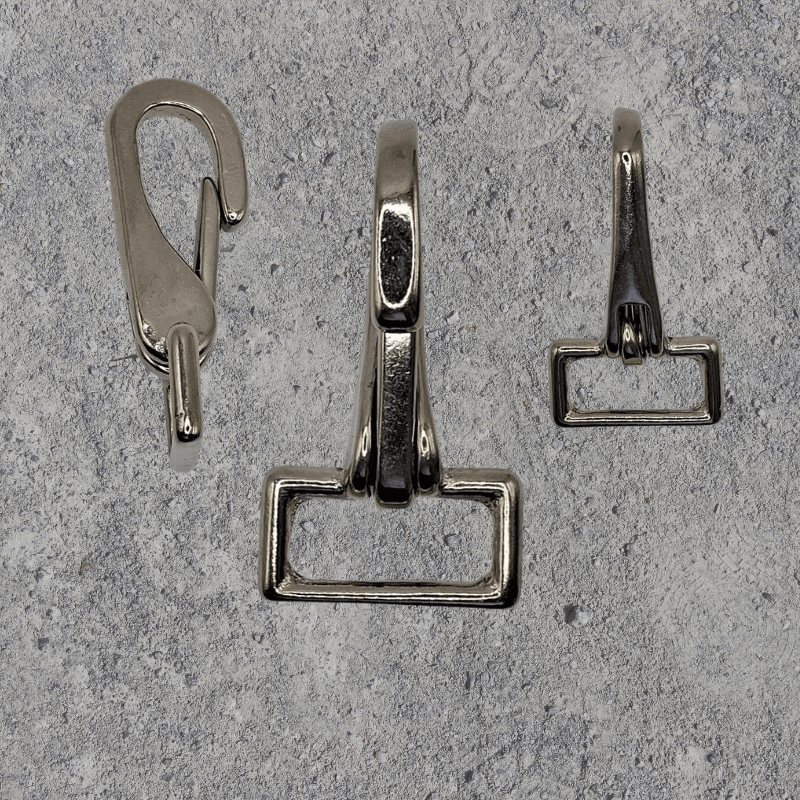 GK2 Gurtkarabiner (Metall, vernickelt) für Gurte / Riemen bis 25 mm - BenniBerto.de