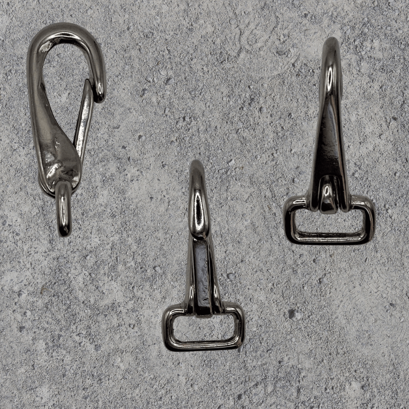 GK4 Gurtkarabiner (Metall, vernickelt) für Gurte / Riemen bis 18 mm - BenniBerto.de