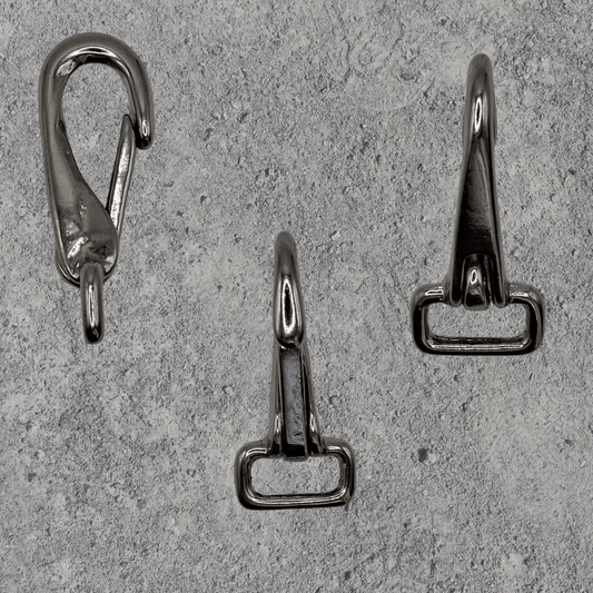 GK4 Gurtkarabiner (Metall, vernickelt) für Gurte / Riemen bis 18 mm - BenniBerto.de
