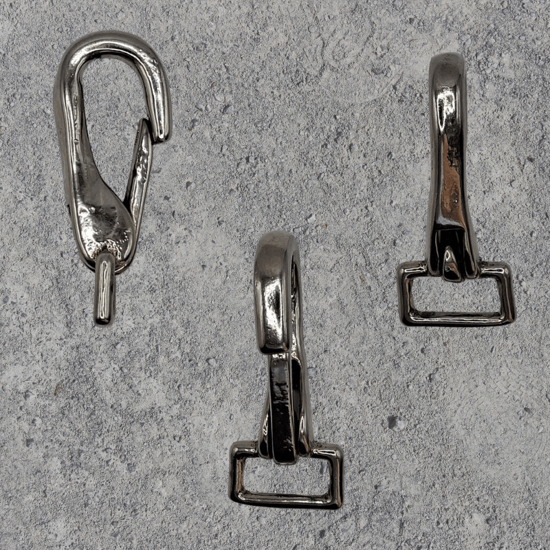 GK5 Gurtkarabiner (Metall, vernickelt) für Gurte / Riemen bis 20 mm - BenniBerto.de