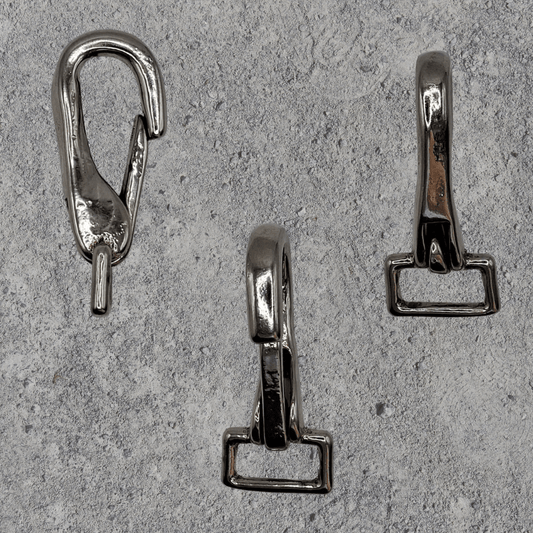 GK5 Gurtkarabiner (Metall, vernickelt) für Gurte / Riemen bis 20 mm - BenniBerto.de