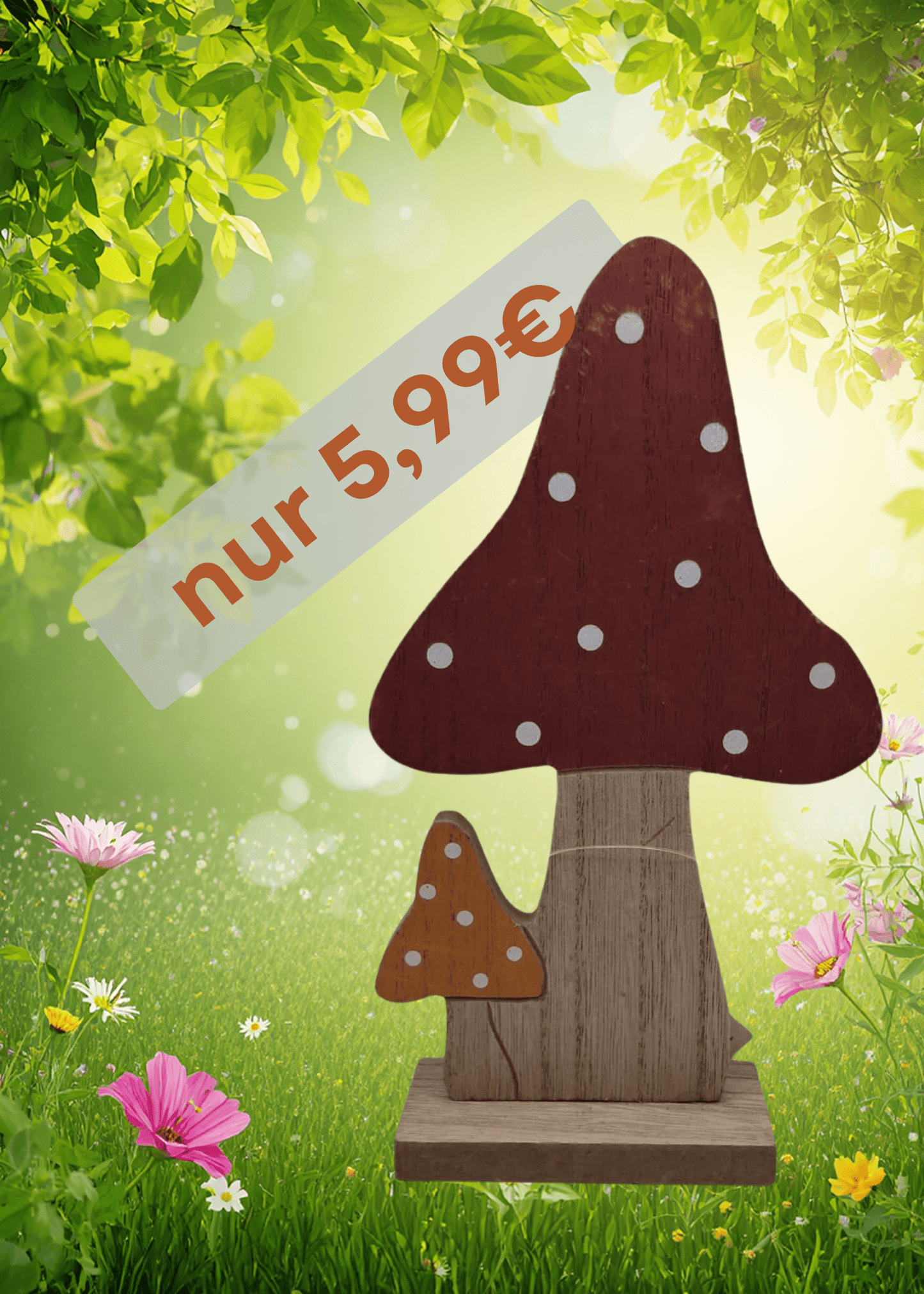 Deko-Pilz aus Holz - BenniBerto.de